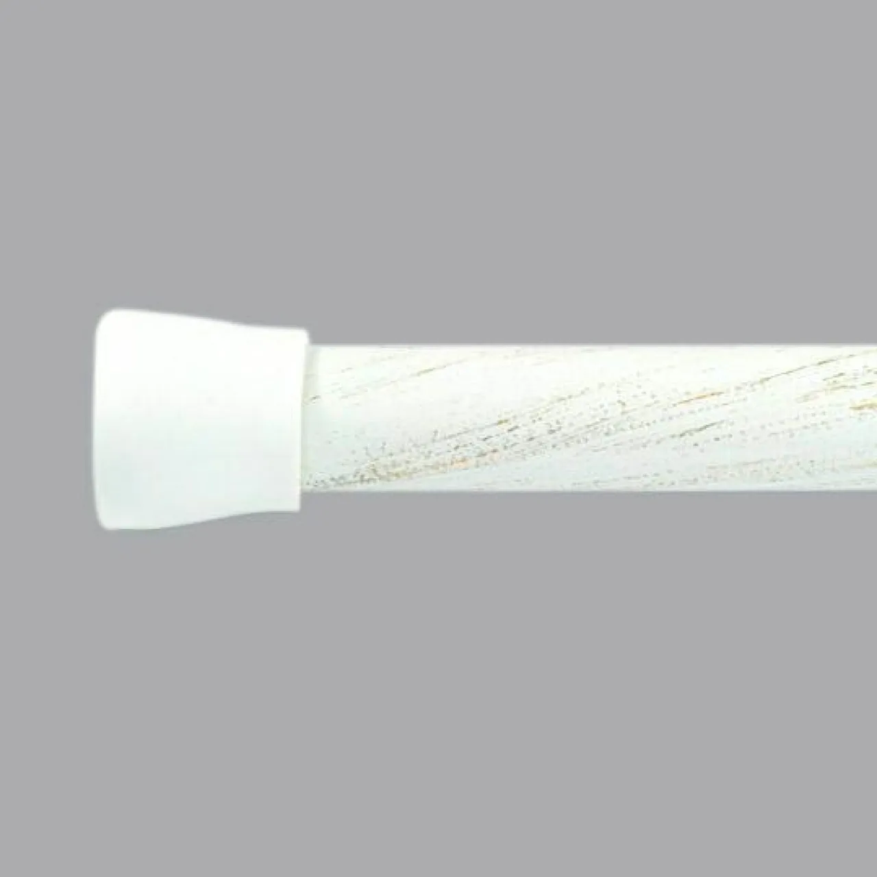 LUANCE Tringle autobloquante extensible (L70 - L120 cm / D22 mm) Rond Blanc