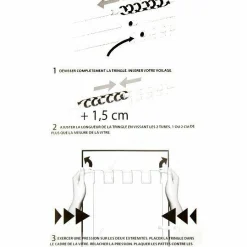 LUANCE Tringle extensible Fix'vit (50 à 80 cm) Blanc Best