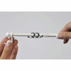 LUANCE Tringle extensible Fix'vit (30 à 50 cm) Blanc Discount