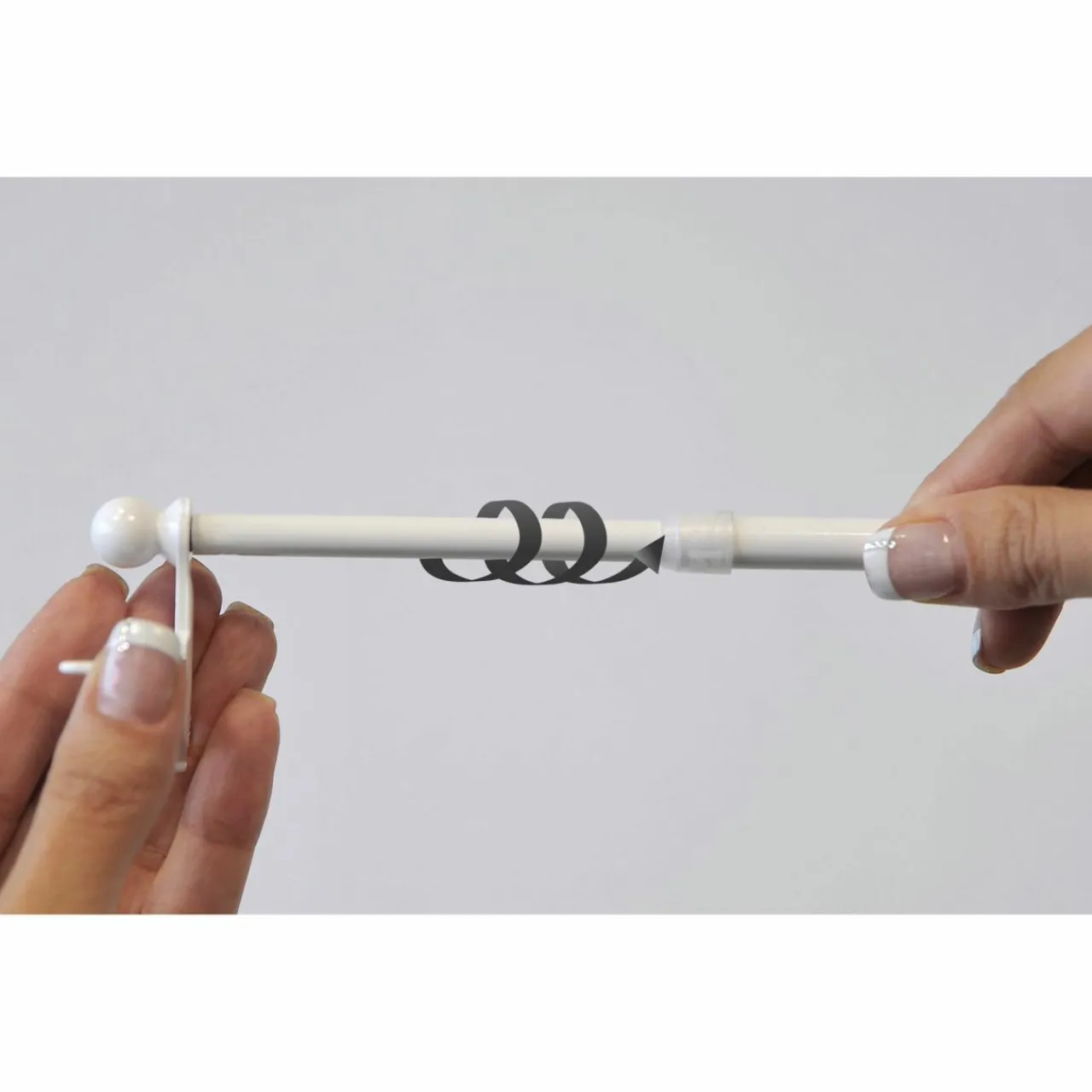 LUANCE Tringle extensible Fix'vit (30 à 50 cm) Blanc Discount