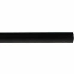 LUANCE Tringle rideau métal extensible (L185 - 350 cm / D28 mm) Lino mat Noir Discount