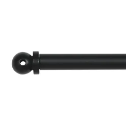 LUANCE Tringle voilage extensible ronde (L60 - 80 cm /D7 mm) Pietro mat Noir Hot