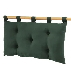EMINZA Tête de lit coussin gaze de coton (80 x 50 cm) Gaïa Vert sapin Best