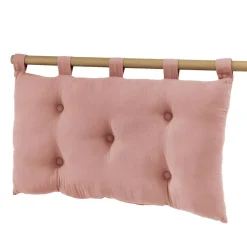 EMINZA Tête de lit coussin gaze de coton (80 x 50 cm) Gaïa Rose Pêche Outlet