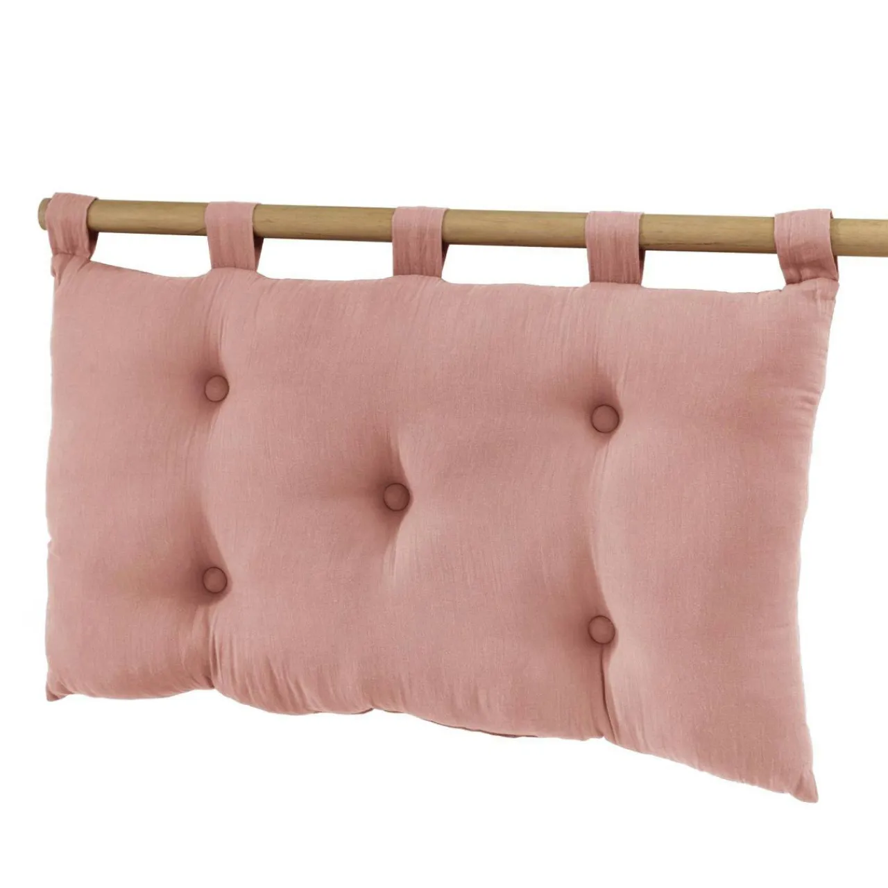 EMINZA Tête de lit coussin gaze de coton (80 x 50 cm) Gaïa Rose Pêche Outlet