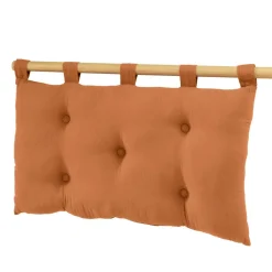 EMINZA Tête de lit coussin gaze de coton (80 x 50 cm) Gaïa Abricot Discount