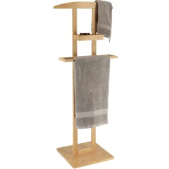 TENDANCE Valet de chambre pour vêtement (H115 cm) Bambou Naturel Outlet