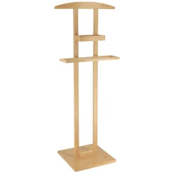 TENDANCE Valet de chambre pour vêtement (H115 cm) Bambou Naturel Outlet