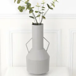 #N/A Vase en métal (H45 cm) Deli Gris Outlet