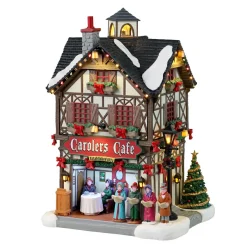 LEMAX Village de Noël lumineux à piles Le café des chanteurs Best