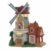 LEMAX Village de Noël lumineux et en mouvement Vieux Moulin en pierres Sale