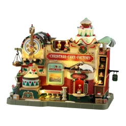 LEMAX Village de Noël lumineux, musical et animé Fabrique de gâteaux de Noël New