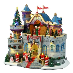 LEMAX Village de Noël lumineux, musical et animé Gala au château du Père Noël Sale