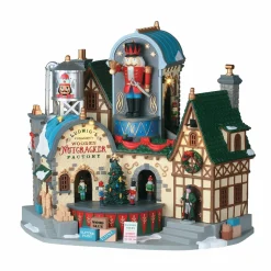 LEMAX Village de Noël lumineux, musical et en mouvement Fabrique de Casse-Noisette Outlet
