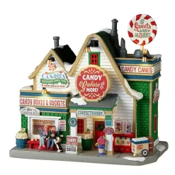 LEMAX Village de Noël lumineux à piles La confiserie Candy Galore & More Clearance