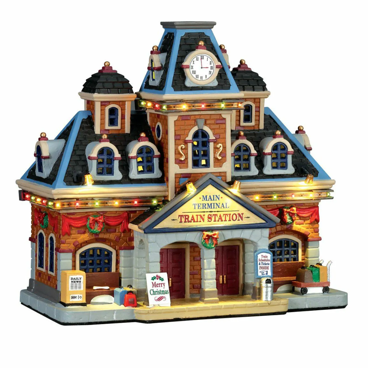 LEMAX Village de Noël lumineux Gare principale Hot