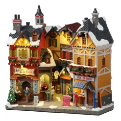 LEMAX Village de Noël lumineux à piles Boutiques d'hiver de Vail Outlet