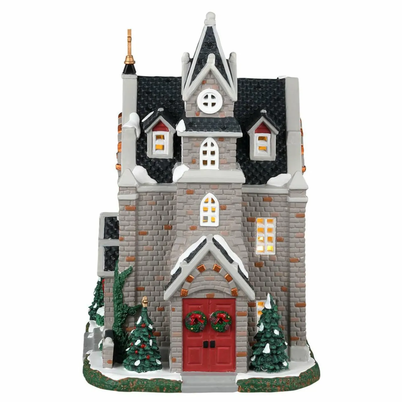 LEMAX Village de Noël lumineux Eglise St Luke Outlet