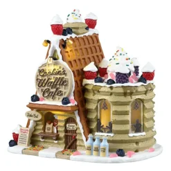 LEMAX Village de Noël lumineux à piles Café des gaufres et cookies Online