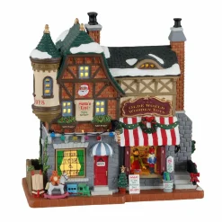 LEMAX Village de Noël à piles lumineux Boutique de jouet La liste du Père Noël Best