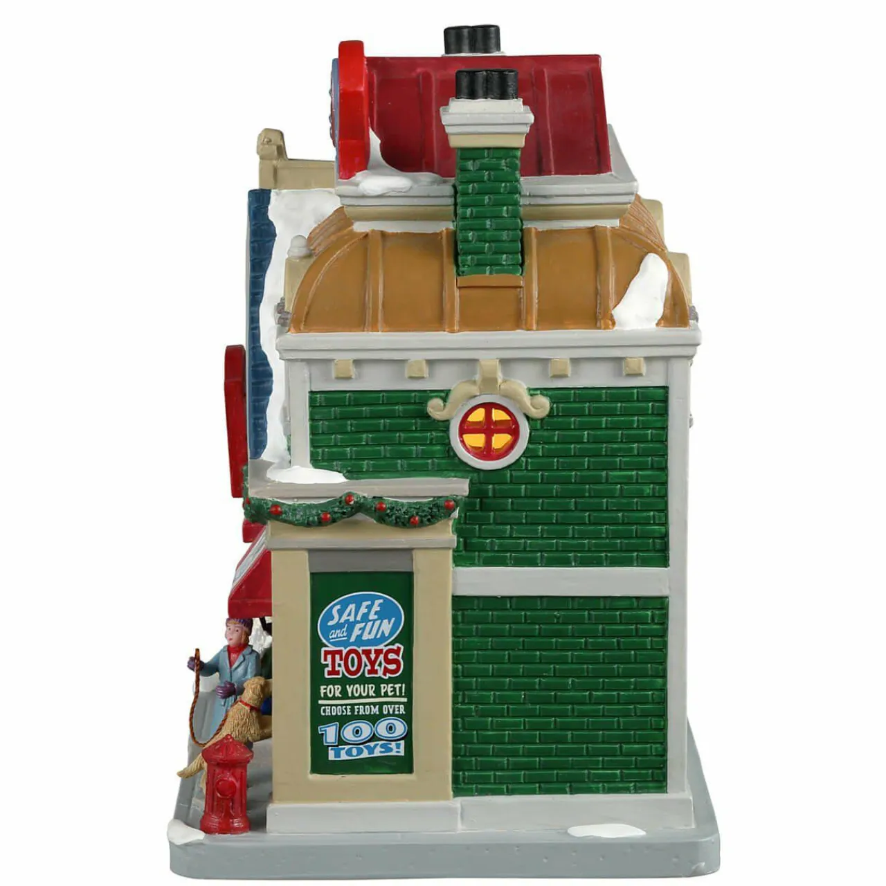 LEMAX Village de Noël à piles lumineux Boutique de jouets Fur-Ever Outlet