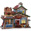 LEMAX Village de Noël à piles lumineux Café perché au sommet de la montagne Online