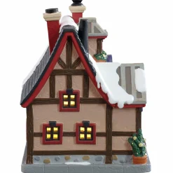 LEMAX Village de Noël à piles lumineux Le Crêpe Café