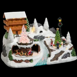 Feeric Lights & Christmas Village de Noël lumineux Chalet en montagne Sale