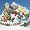 KAEMINGK Village de Noël lumineux et musical Chalets en montagne Hot