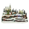 KAEMINGK Village de Noël lumineux et musical Eglise sur la colline Clearance