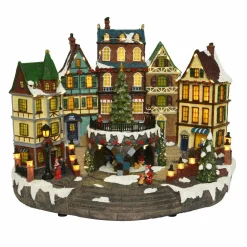 KAEMINGK Village de Noël lumineux et musical Ville enneigée Hot