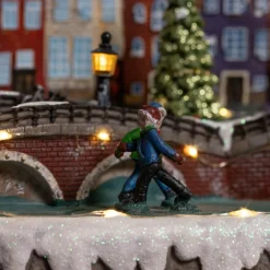 KAEMINGK Village de Noël lumineux et musical Amsterdam Clearance