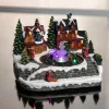 Feeric Lights & Christmas Village de Noël lumineux Maison et fontaine Discount
