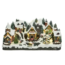 KAEMINGK Village de Noël lumineux Montagne enneigée Multicolore New