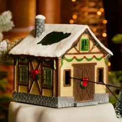 KAEMINGK Village de Noël lumineux, musical et animé Télépherique Hot