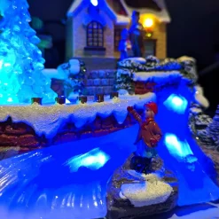 KAEMINGK Village de Noël lumineux à piles Soirée d'hiver Multicolore Outlet