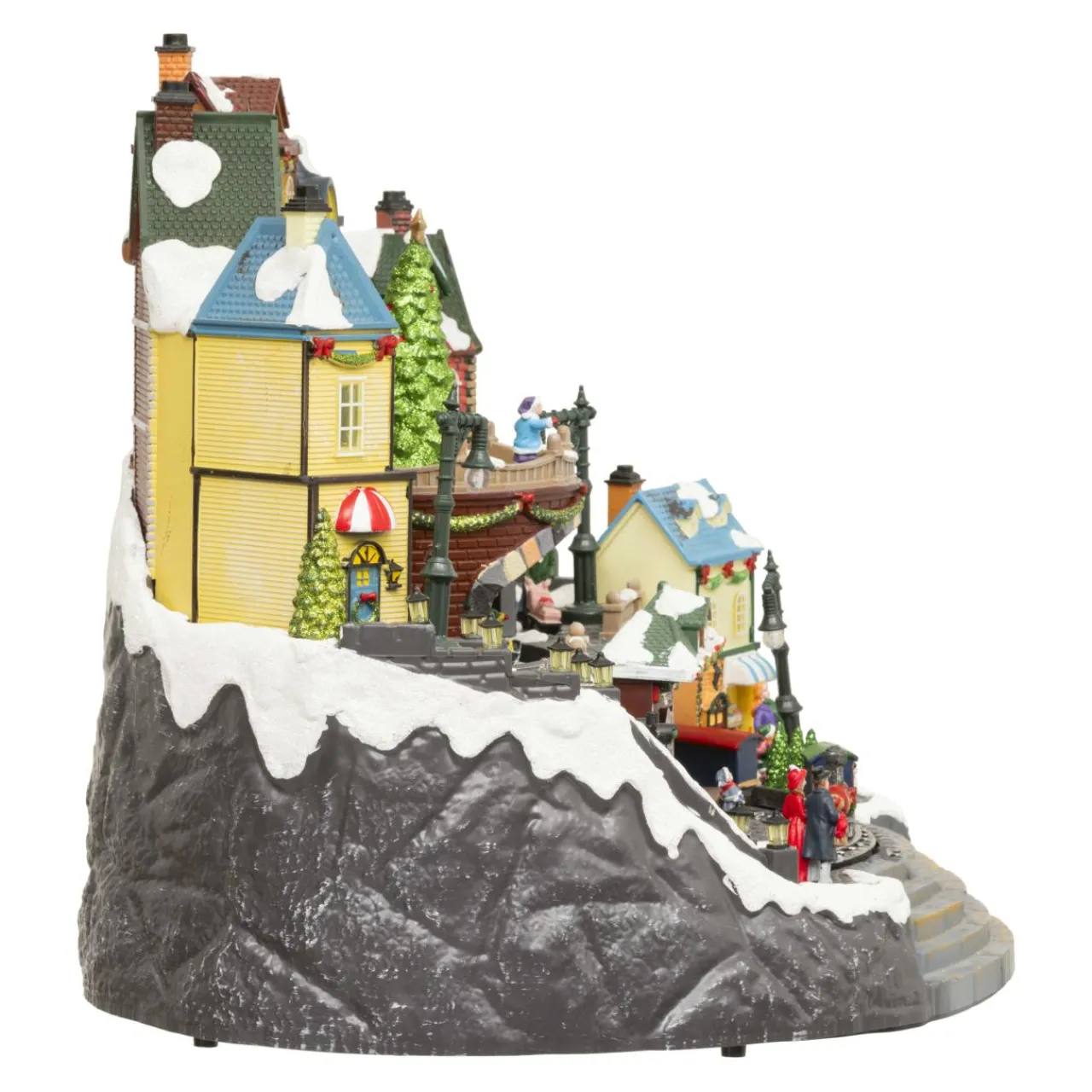 JJA Village de Noël musical et animé (H37 cm) Grande gare Multicolore Sale