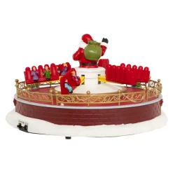JJA Village de Noël musical et animé (H29 cm) Manège à sensation Multicolore Online