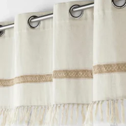DOUCEUR D'INTERIEUR Voilage coton (140 x 240 cm) Janara Beige Discount