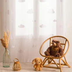 ATMOSPHERA Voilage enfant (140 x 240 cm) Nuage Blanc New