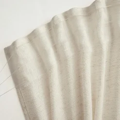 EMINZA Voilage galon fronceur effet lin (280 x 240 cm) Luca Beige Clearance