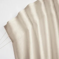 EMINZA Voilage galon fronceur effet lin (280 x 240 cm) Robin Beige