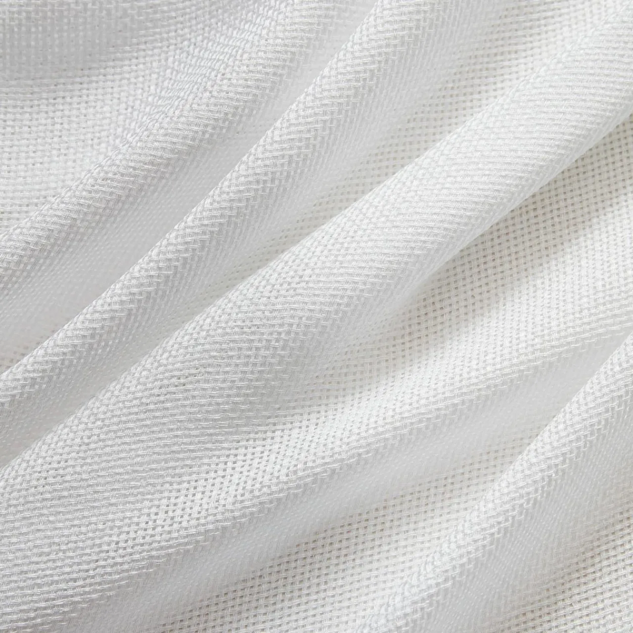 EMINZA Voilage galon fronceur effet lin (280 x 240 cm) Luca Blanc