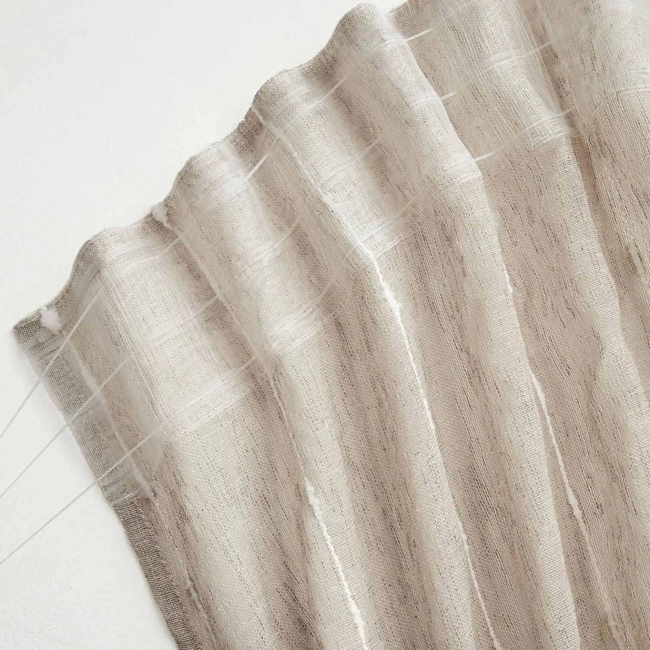 EMINZA Voilage galon fronceur pompons (280 x 240 cm) Axel Beige Discount