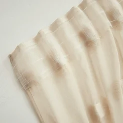 EMINZA Voilage galon fronceur pompons (280 x 240 cm) Suzie Beige Discount