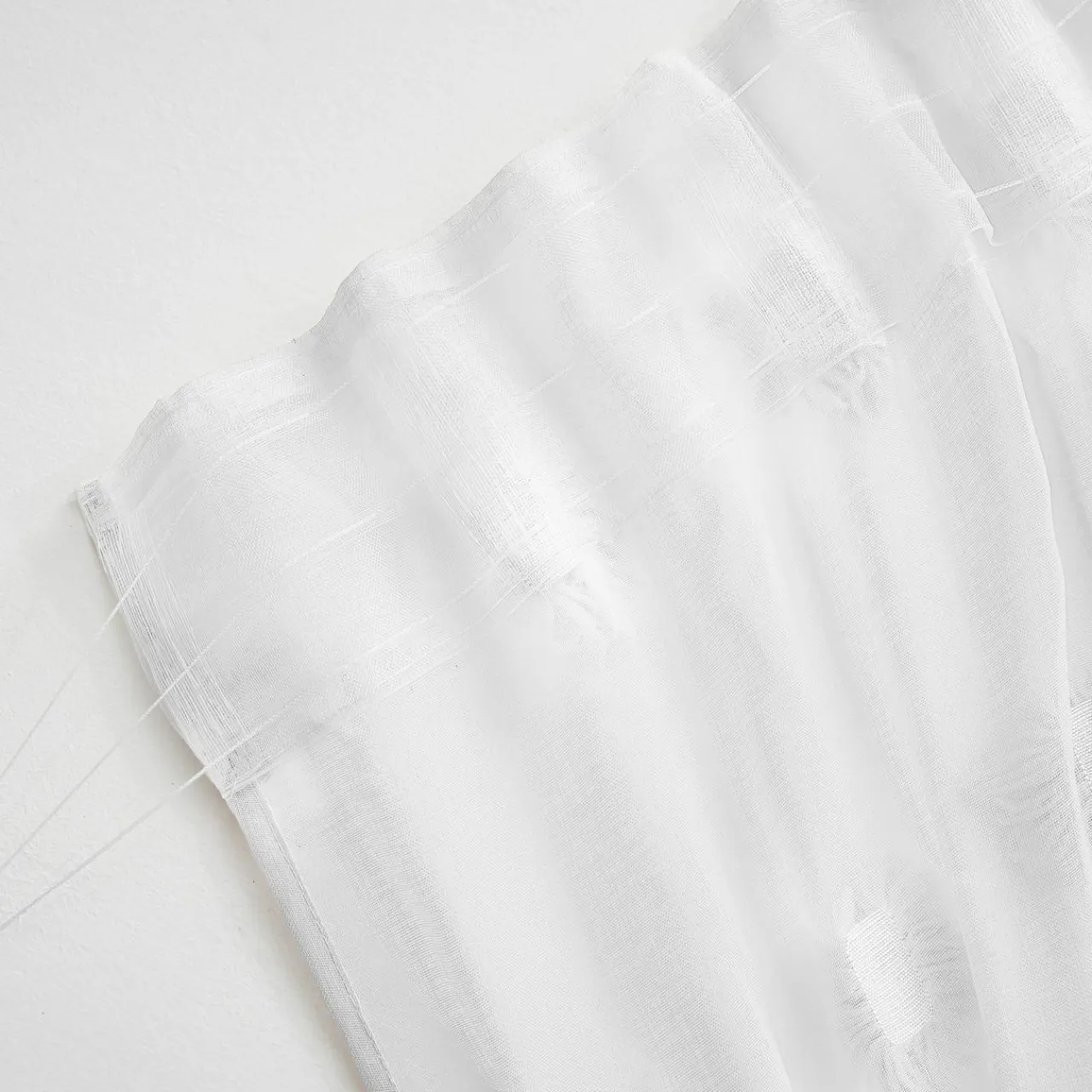 EMINZA Voilage galon fronceur pompons (280 x 240 cm) Suzie Blanc Sale
