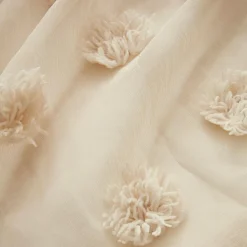 EMINZA Voilage galon fronceur pompons (140 x 240 cm) Suzie Beige Sale