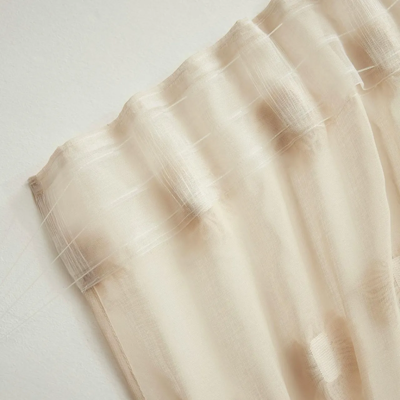 EMINZA Voilage galon fronceur pompons (140 x 240 cm) Suzie Beige Sale