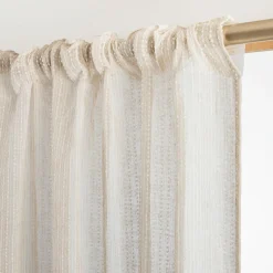 EMINZA Voilage galon fronceur (140 x 240 cm) Arthur Beige New