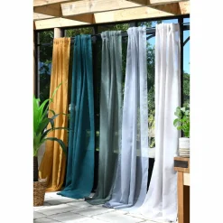 LOVELY CASA Voilage galon fronceur (140 x 260 cm) Derby Vert sapin Sale